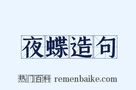 夜蝶造句是什么意思的图片